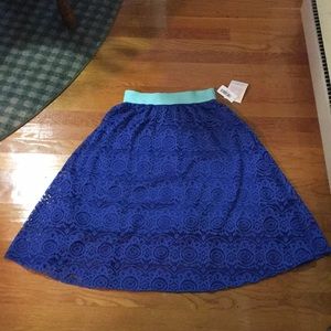 🎉Lularoe XXS Blue lace Lola 🎉